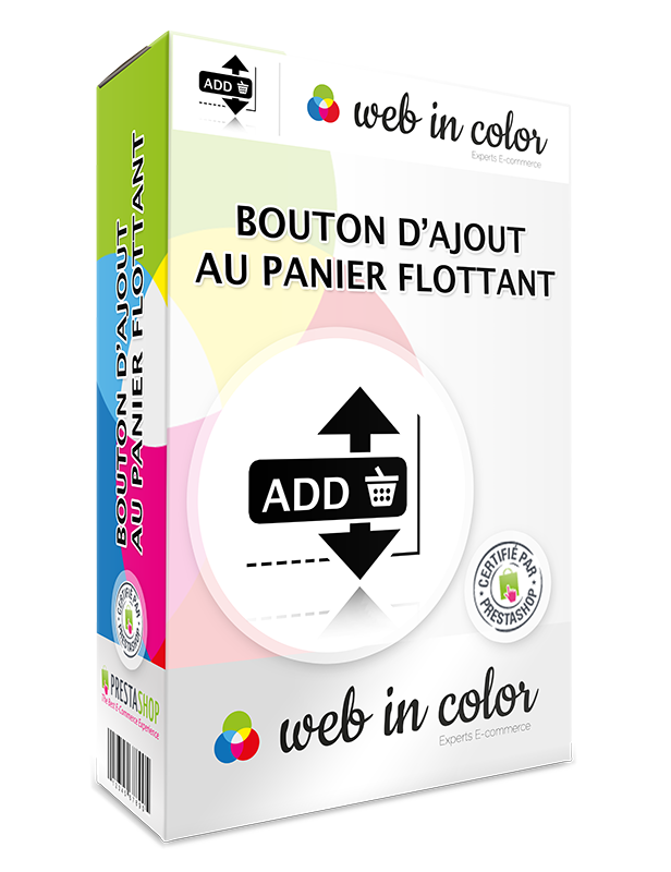 Module Anti Scroll fixed Add To Cart Button pour Prestashop Par Web In Color